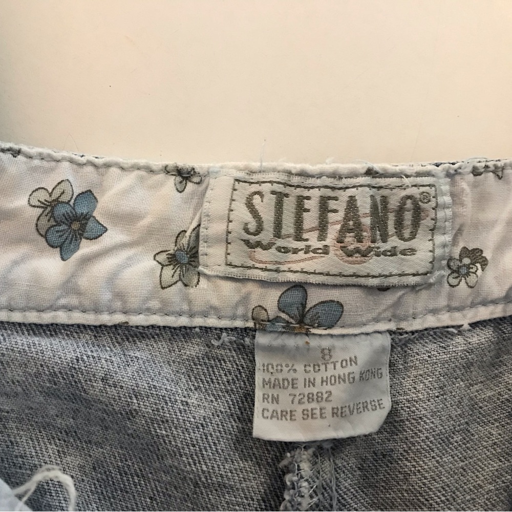 VINTAGE 1980’s STEFANO ACID WASH DENIM JEANS with Shoulder Straps (OverAlls) 🩷 - Picture 2 of 7